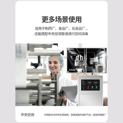 Feili duct type ozone generator central air conditioning fully automatic control ozone disinfection machine equipment food factory industrial clean workshop sterilization and deodorization 840F 40g ozone 400