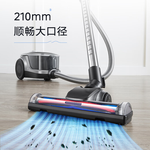 SUPOR Horizontal Vacuum Cleaner Home Handheld Large Suction Carpet Sofa Cleaning Wasteland Cleaning High Power Wired Vacuum Vacuum Remover Mite Multifunctional Powerful Pet Duster Silver Gray 89AS