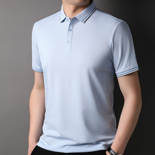 Känguru, Mulberry Seiden-T-Shirt, kurzärmelige Sommersommer, Maulbeerer und junge Männer lässig, farbige Farbanlagen, Papas Eisseide-T-Shirt, Black-7036 160/s (Empfohlen 100 Jin [Jin gleich 0,5 kg] oder weniger) oder weniger) oder weniger) oder weniger) oder weniger).