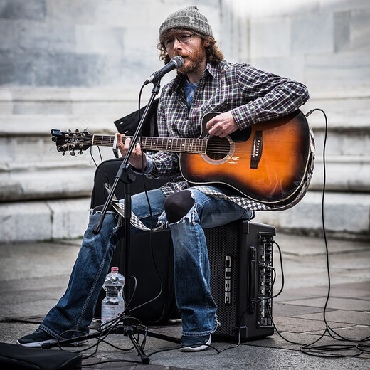 Roland speaker audio CUBE STREET EX guitar playing and singing outdoor live broadcast and internal recording portable roadshow stage performance EX + Shure 58A + double stand + bag + functional battery