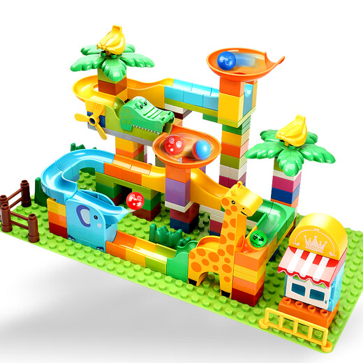 Feelo kompatibel mit LEGO großen Partikeln Bausteine ​​Kinderspielzeug versammelte Jungen und Mädchen Geburtstagsgeschenke 212 Bausteinwand Wand