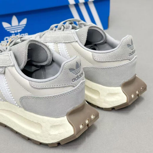 Adidas (adidas) Clover Men's Shoes Women's Shoes Sneakers 25 Spring and Summer RETROPY E5 Lightweight and Breathable All-match Casual Shoes IF6809 GY9922/meter/gray/white 43