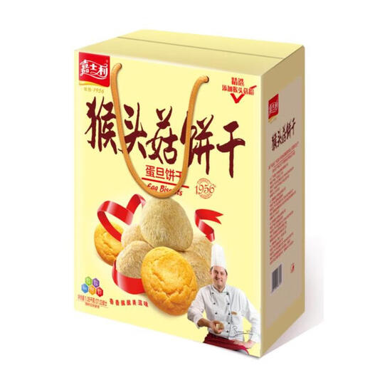 嘉士利礼盒猴头菇饼干酥性饼蛋旦薄脆红小豆薏米饼干早餐点心 酥性饼干1050g