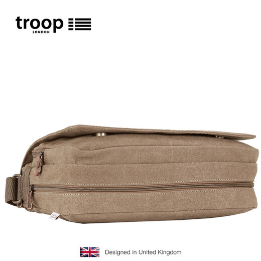 Sac à épaule pour hommes décontractés troupes de troupe de troupes pour hommes masculins neuf style masculin crossbody bac masculin de toile de toile de toile horizontale sac à épaule masculine sac grand brun l1585