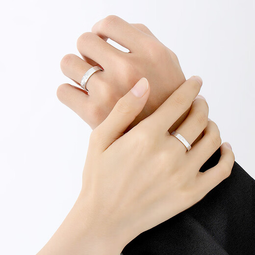 TTMIX platinum PT950 sparkling honeycomb platinum ring ring for men and women, adjustable ring, single 5.3-5.5g