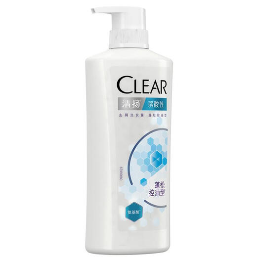 清扬（CLEAR）女生去屑洗发水弱酸性氨基酸去油 蓬松控油型500g  5.5小蓝瓶