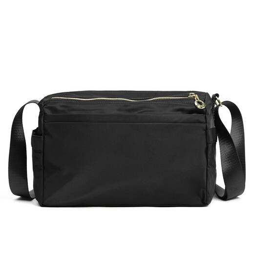 FOUVOR Firefox texture crossbody bag for women Chinese Valentine's multi-layer nylon women's bag shoulder bag casual Oxford cloth fashionable and fashionable bag classic black