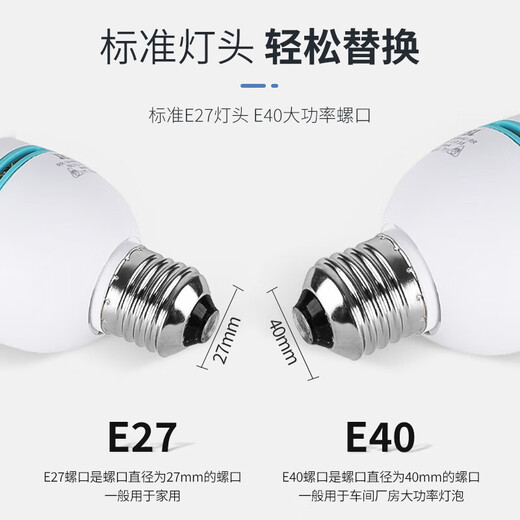 FSL Foshan Lighting T4 electronic energy-saving bulb U-shaped three-color fluorescent bulb E27 screw bulb 2U-13W white light (6500K)