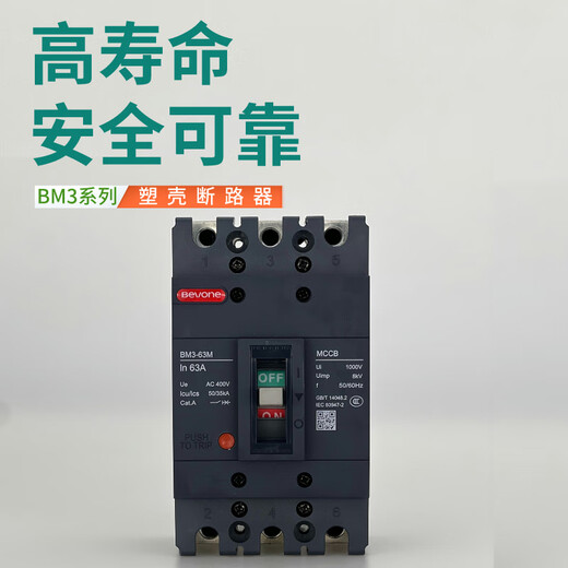 Beiyuan – disjoncteur électrique à boîtier moulé BM3-63L/3300 100/125/250/400/630/800A 25A 4PBM3-12 50A 3PBM3-100/3300