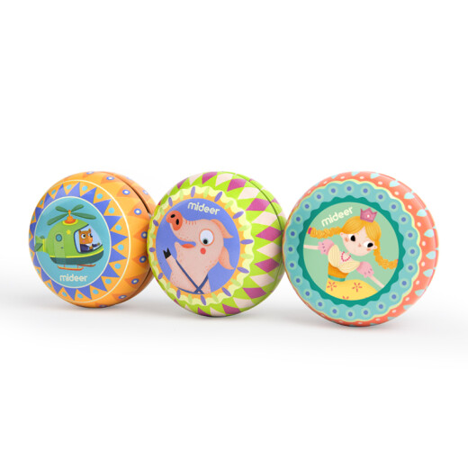 MiDeer Children's Yo-Yo Girls Boys Gift Kindergarten Colorful Cool Tin Yo-Yo-Girl MD6023