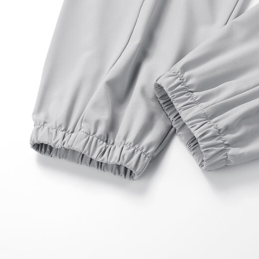 Dingfengbaoluo Pantalones casuales de seda para hombres Pantalones de primavera y otoño Agujas transpirables pantalones delgados Deportes de secado rápido Tamaño grande 2323 gris claro XL
