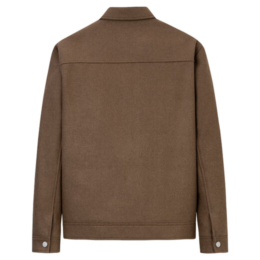 Tanzen mit Wölfen [Baumwolle] Wolle im britischen Stil warme dicke Jacke winddes Herrenjacke 701 Khaki 170
