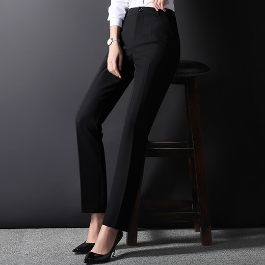 DGPZ Pantalon formel pour femmes pantalon de costume de style coréen pour affaires pantalon consécutif décontracté de pantalon de travail décontracté.