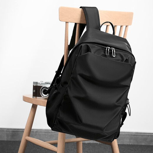 Kangaroo Backpack Men's Backpack Large Capacity Casual Business Travel Computer Bag High School College Student Bag Men's Luggage Bag Black