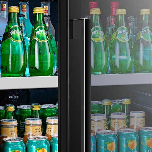 PULADI frequency conversion first-class energy efficiency large-capacity ice bar living room home refrigerator office refrigerator tea cabinet embedded constant temperature wine cabinet fresh commercial display cabinet villa refrigerator first-class energy efficiency frequency conversion 1.79 meters high 318 liters dual temperature