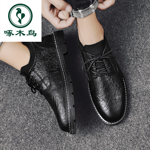 Woodpecker Chaussures masculines Été 2025 Nouvelle entreprise de style britannique Portez des chaussures de cuir Wenzhou en cuir décontracté.