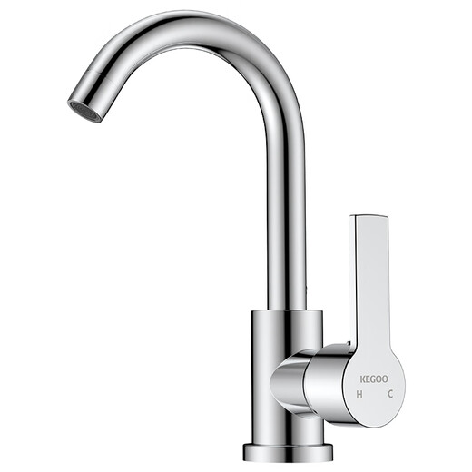 KeGoo Freucet Washbasin Washbasin Fregadero de la mano Gabinete de baño Washbasin Faucet caliente y frío K1049