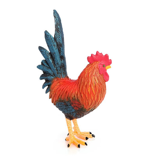 
Gu Shilong simulated animal model farm rooster poultry solid ornaments children's enlightenment toys science and education cognitive decoration ornaments 1283 large standing white goose 11 cm