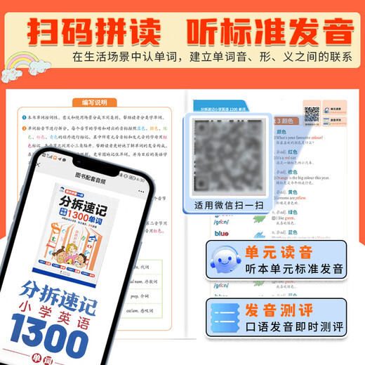 Fraction de sténographie en anglais partage les mots snuls swethand mots big head, comme la version authentique comme pinyin 1300 mots à l'école primaire, doivent mémoriser zéro fondation, méthode d'orthographe d'introduction pour les élèves de l'école primaire, symboles phonétiques, orthographe naturelle et mémorisation des mots, un livre de fondation de la Fondation du zéro