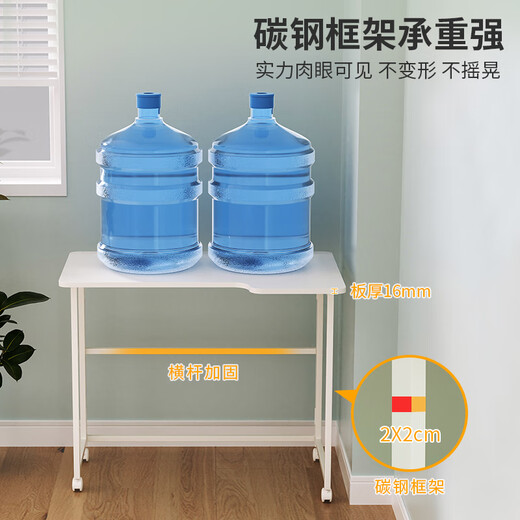 Shufusi folding desk mobile learning computer table home adult simple writing desk bedroom bedside folding table single table L-shaped folding table all white