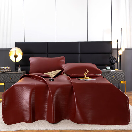 Bejirog high-end first-layer cowhide mats, soft and hard buffalo leather mats for home dormitories, comfortable, breathable and thickened single and double air-conditioned mats, cowhide mats 150*200cm