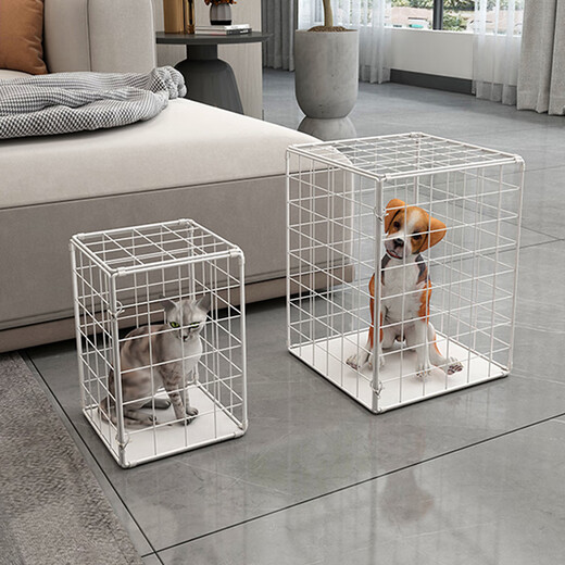 Cat Cage Home Super Large Free Space Cat Nest Dog Cage Puppy Cage Six Sides Portable Folding Pet Cage Black 30*20*20cm 4Jin Jin is equal to about 0.5 kg
