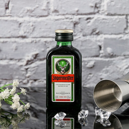 野格（JAGERMEISTER）小瓶洋酒 六大基酒  威士忌 白兰地 伏特加 朗姆酒 龙舌兰 金酒 野格酒伴20ml*1瓶
