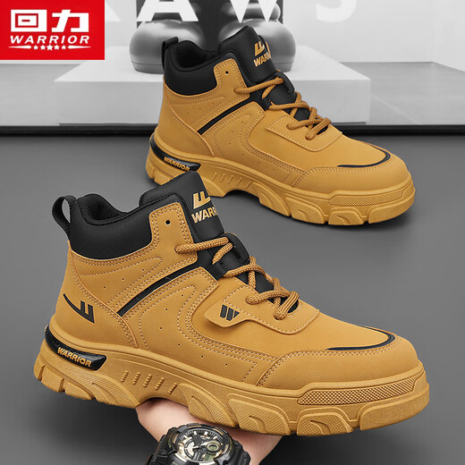 
Huili men's shoes Martin boots British style work shoes sports outdoor casual shoes men black/military green 42