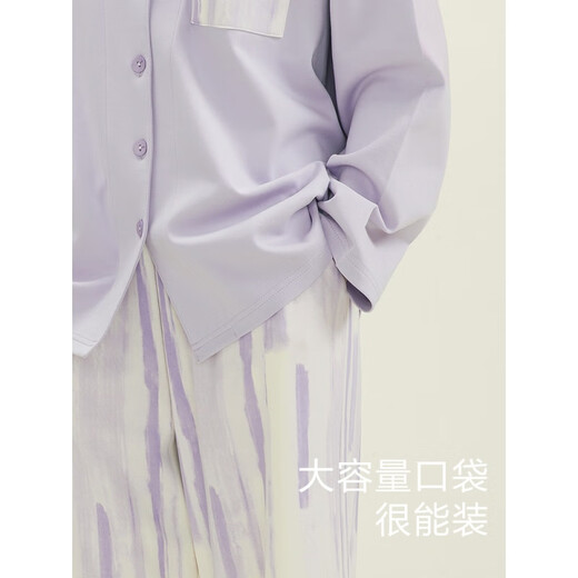 恒源祥情侣睡衣男士纯棉长袖全棉薄款可外穿春秋透气家居服套装女 男款16862 M