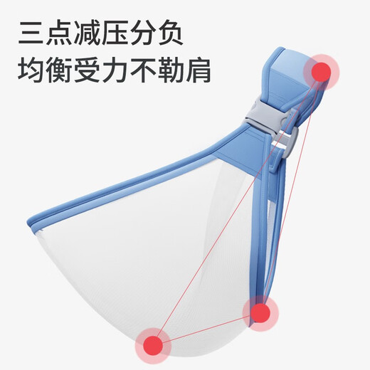 俊亲贝比婴儿背巾新生儿前抱式背带宝宝背带哺乳巾轻便横 福利款【灰色四季款】
