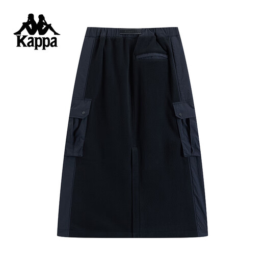 Kappa Back-to Back Herbstrock 2024 Neuer Outdoor-Freigelässer Rock Frauen Retro Sportrock Black-9902 s