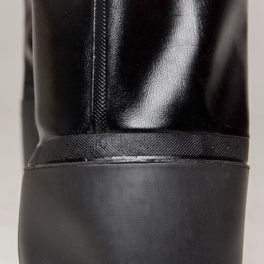 Yuduoduo thickened waders, winter half-length waterproof trousers, wading trousers, fishing trousers, fishing equipment, black cowhide pattern 42