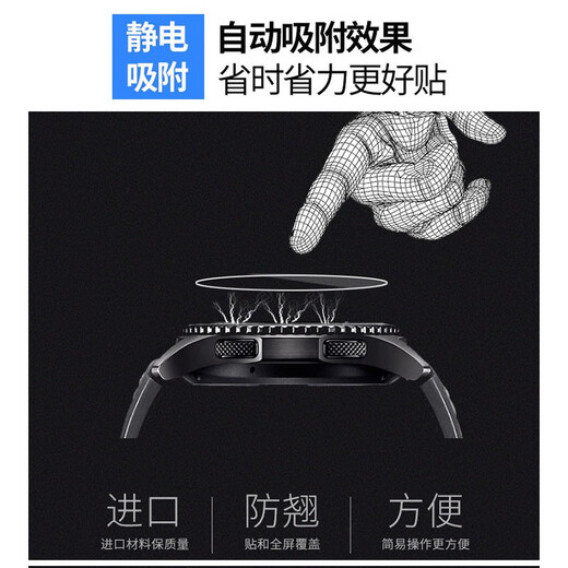 善制 适用于欧米茄swatch联名款斯沃琪GE713保护膜33mm贴膜41GB753表膜软钢化膜 2张51星球手表背面软膜