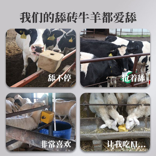 Baiyun Mugang Cattle and Sheep Licking Bricks Salt Bricks for Cattle and Sheep Nutritional Trace Elements Reinforced Mineral Feed Additives Pica and Stomach Stomach Stomach Licking Bricks (a total of 40Jin Jin is equal to 0.5kg)
