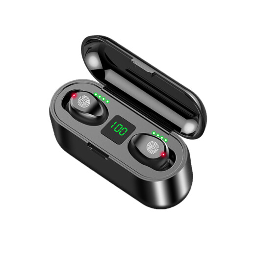 Amoi (AMOI) F9 wireless 5.0 binaural ultra-small mini invisible TWS touch Bluetooth headset earbuds in-ear sports running Xiaomi Apple Android phone universal black
