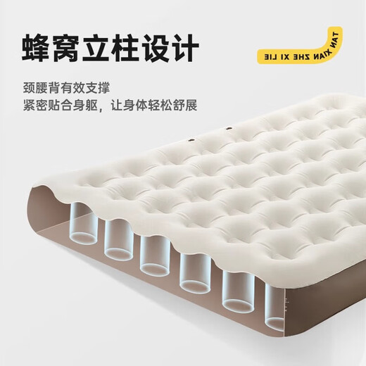 Explorer inflatable mattress automatic inflatable mattress bed for home outdoor camping single and double sleeping mats removable family three-person model one-click inflatable and deflated inflatable bed