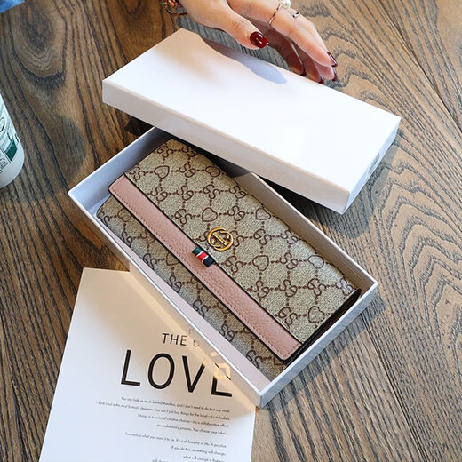 GIEVSZHE clutch bag, women's wallet, long style, new first-layer cowhide, large-capacity coin purse, birthday and New Year's Eve gift for wife, high-end gray, ready for delivery on the same day, exquisite gift box