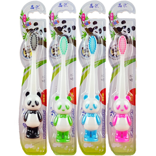 YouJie Hu Shuchen Cepillo de dientes de los niños de los niños Capetio de dibujos animados clásicos de la muñeca para niños de 3-6-6-12 años Protección de dientes y goma de cepillo 20 9904 Modelos [Cepillo de dientes de panda infantil]