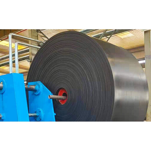 Ben Xinnong customized high temperature resistant conveyor belt anti-skid transmission mining industrial belt nylon canvas Huacheng conveyor belt rubber transmission belt black (flat) 300mm