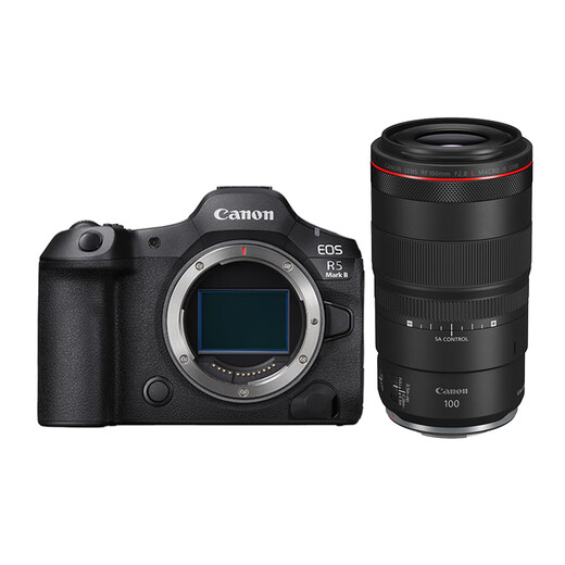 Canon r5 second generation full-frame professional mirrorless camera EOS R5 Mark II 8K video professional camera vlog shooting r52 flagship digital camera R5 second generation stand-alone + RF100 F2.8 official standard configuration No accessories included Recommended additional package configuration