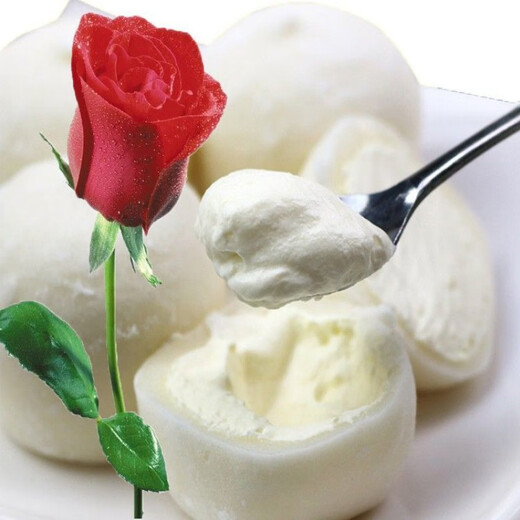 SINCE 1946 Zhongjie Ice Cream, 50 pieces in a box, Zhongjie Ice Cream, glutinous rice cake, vanilla rose flavor, cold drink, ice cream, Internet celebrity wholesale, vanilla flavor, 2 boxes (100 pieces)