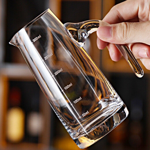 Katav white wine glass dispenser set lead-free crystal glass with graduated wine glass bullet cup Maotai cup spirit glass handmade wine dispenser 1 pot 300ml