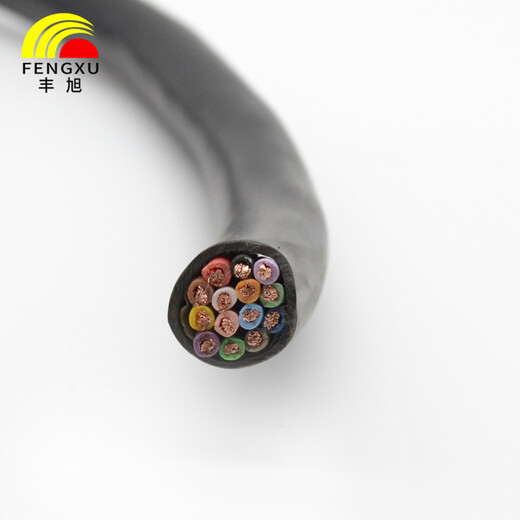 Fengxu RVV12*0.75 copper core power cord RVV12 core 0.75 square soft sheathed cable RVV12*0.75 black 1 meter