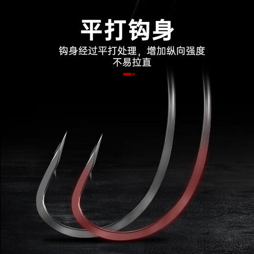 King lure crank hook thin strip wide belly lightweight freshwater bass soft worm soft bait hook lead-free Texas fishing group 2#