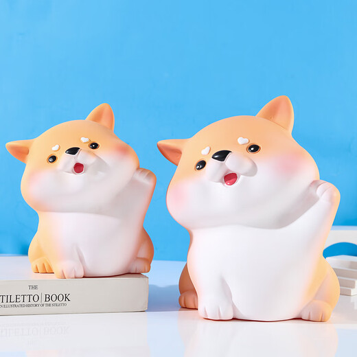 Pu Lian desktop decoration twelve zodiac dog piggy bank children adult boys and girls anti-fall piggy bank piggy bank 2022 small