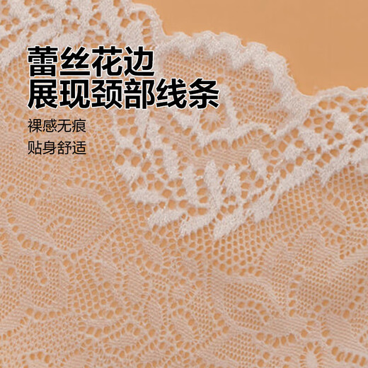 Jin Xiangzhi strapless underwear, anti-exposure, lace thin breasts, women's inner wear, black and white, wrapped breast cover, no breast pads, 5-piece pack (random style and color), one size fits all, 70-130 Jin Jin equals 0.5 kg