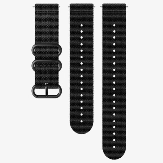 SUUNTO Spartan Optoelectronics/SUUNTO7/SUUNTO9 series/D5 series original silicone quick release strap 24MM woven black M+L