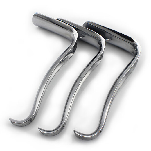 Golden Bell Shanghai Gancho vaginal 16cm Obstetricia y ginecología de acero inoxidable Vagina profunda Retractor bidireccional 3890 F20030