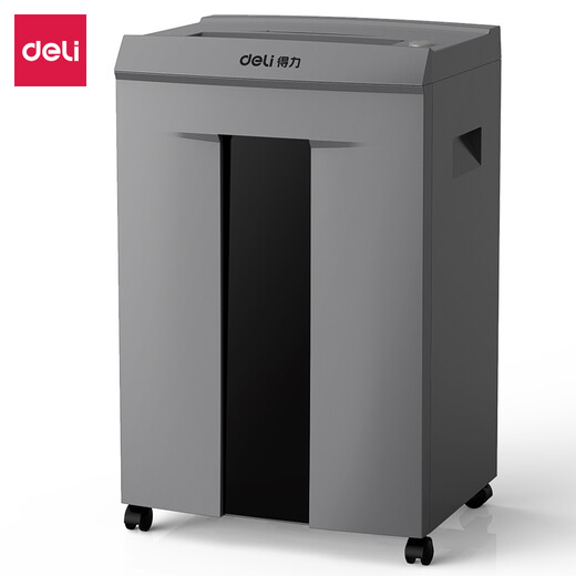 Deli niveau 5 Confidentiel Paper Shredder High Confidential Multi-Function Office Shredder 16 feuilles 60 minutes 30L Tube en papier 9906 Gray