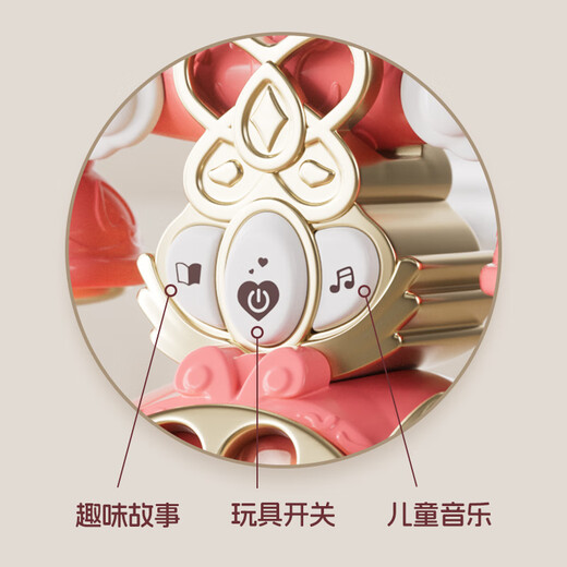 广尔公主儿童电话玩具手机女孩1-3岁仿真电话机座机音乐早教生日礼物